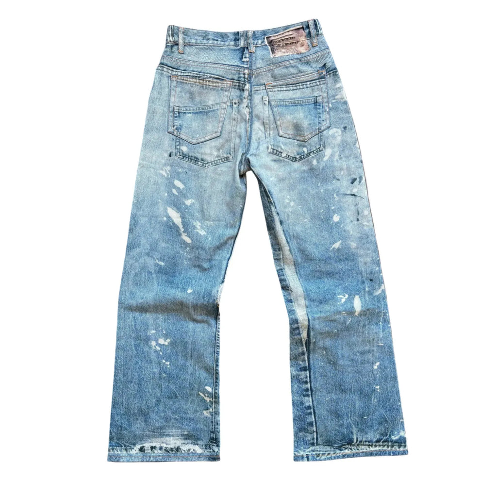 Streetwear Printed Bootcut Denim Baggy Jeans