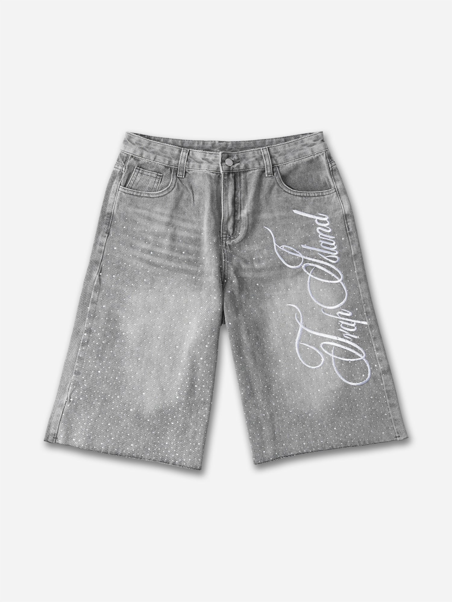 Vintage Washed High Street Distressed Denim Shorts