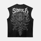Sopula Skull Gothic Totem Graphic Tank Top