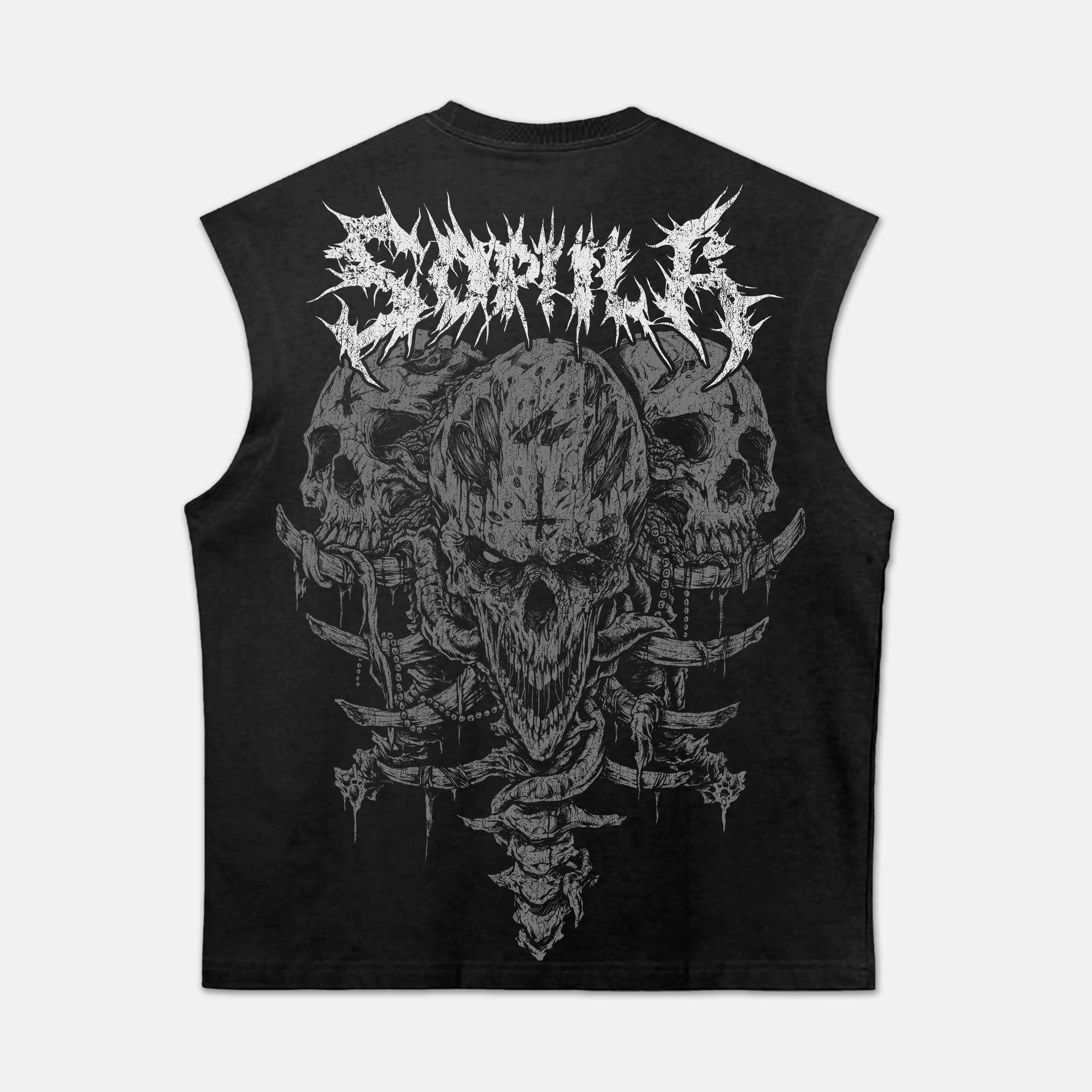 Sopula Skull Gothic Totem Graphic Tank Top