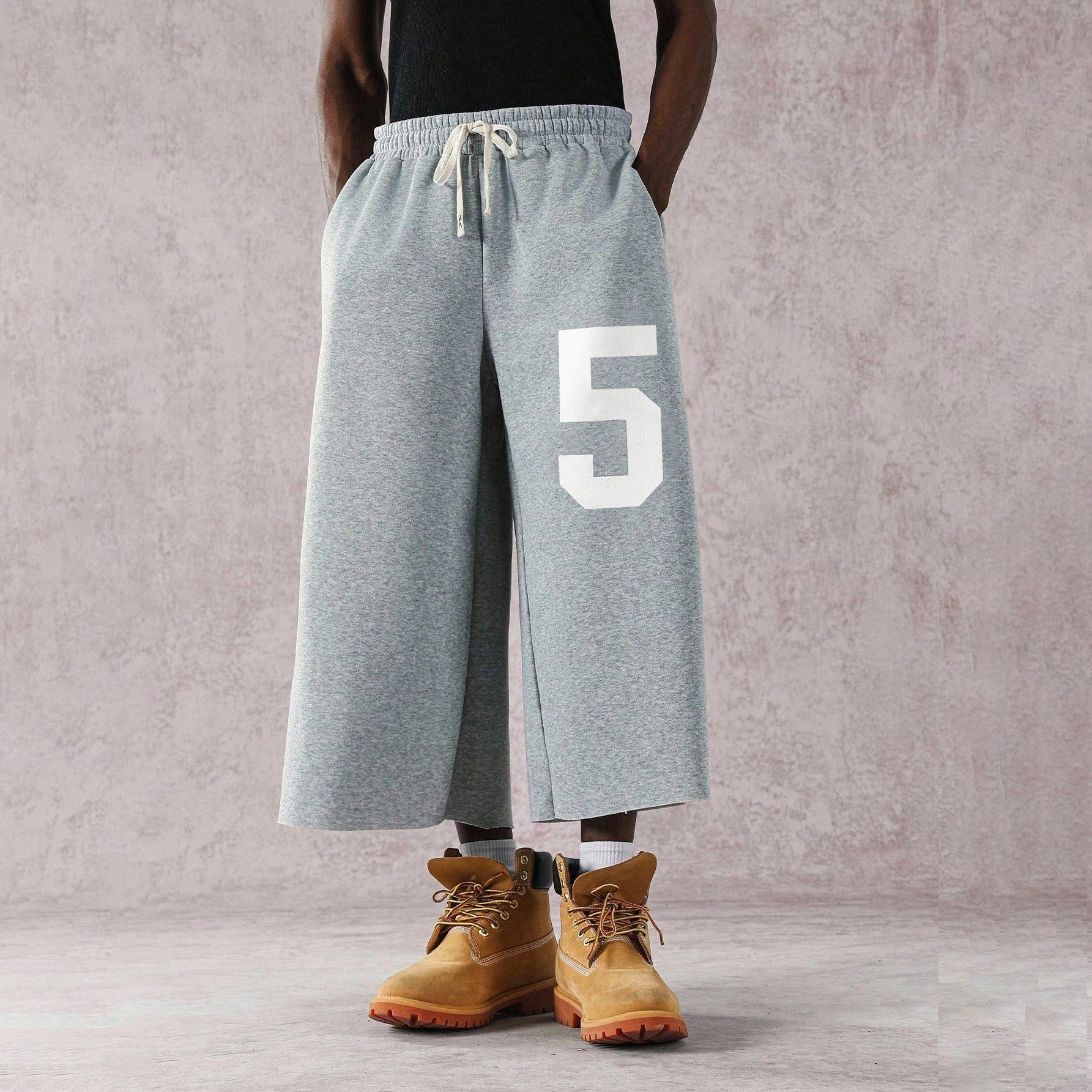 Retro Y2k 5digital Terry Wool Capri Sweatpants
