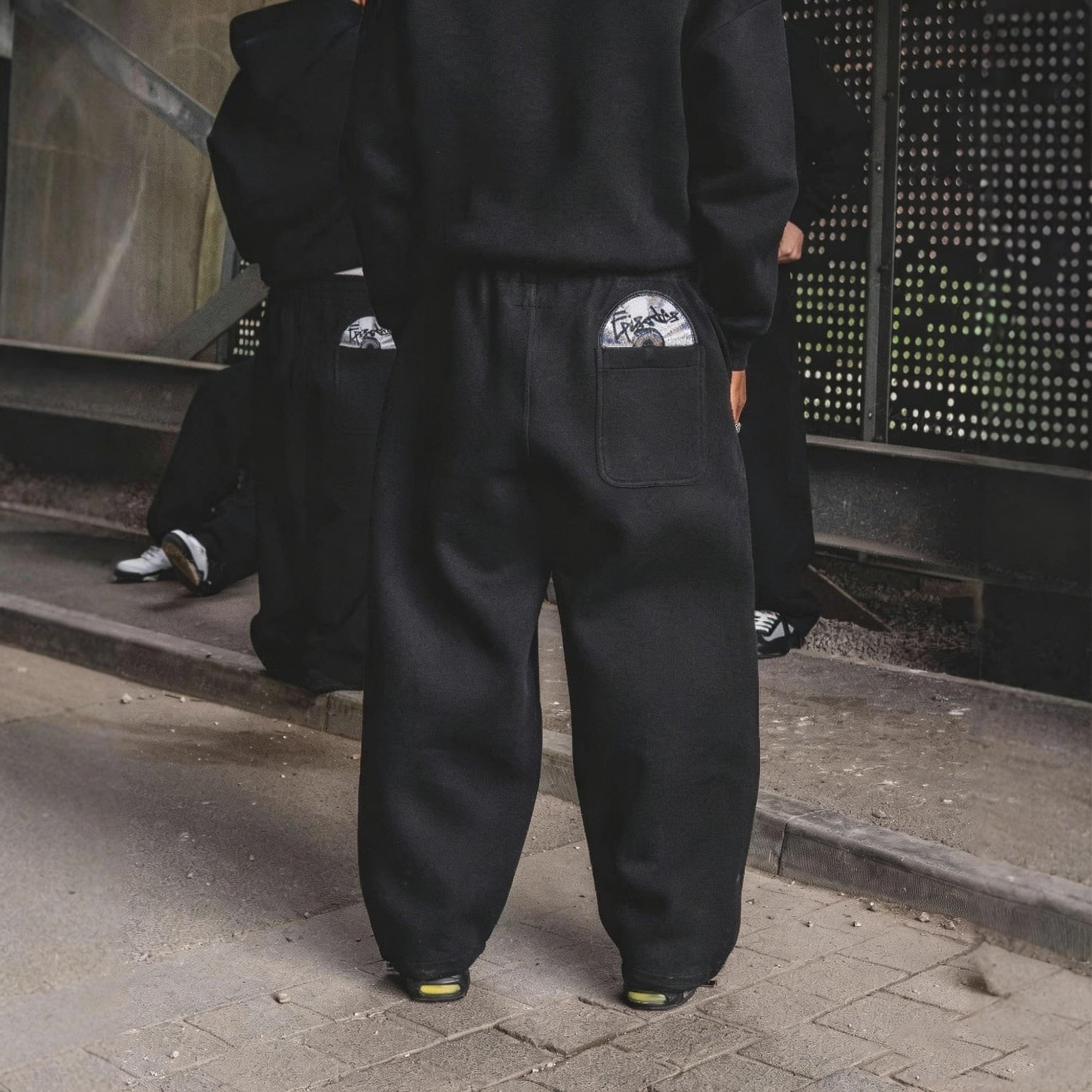 Men's Fashion Cd Embroidered Drawstring Sweatpants