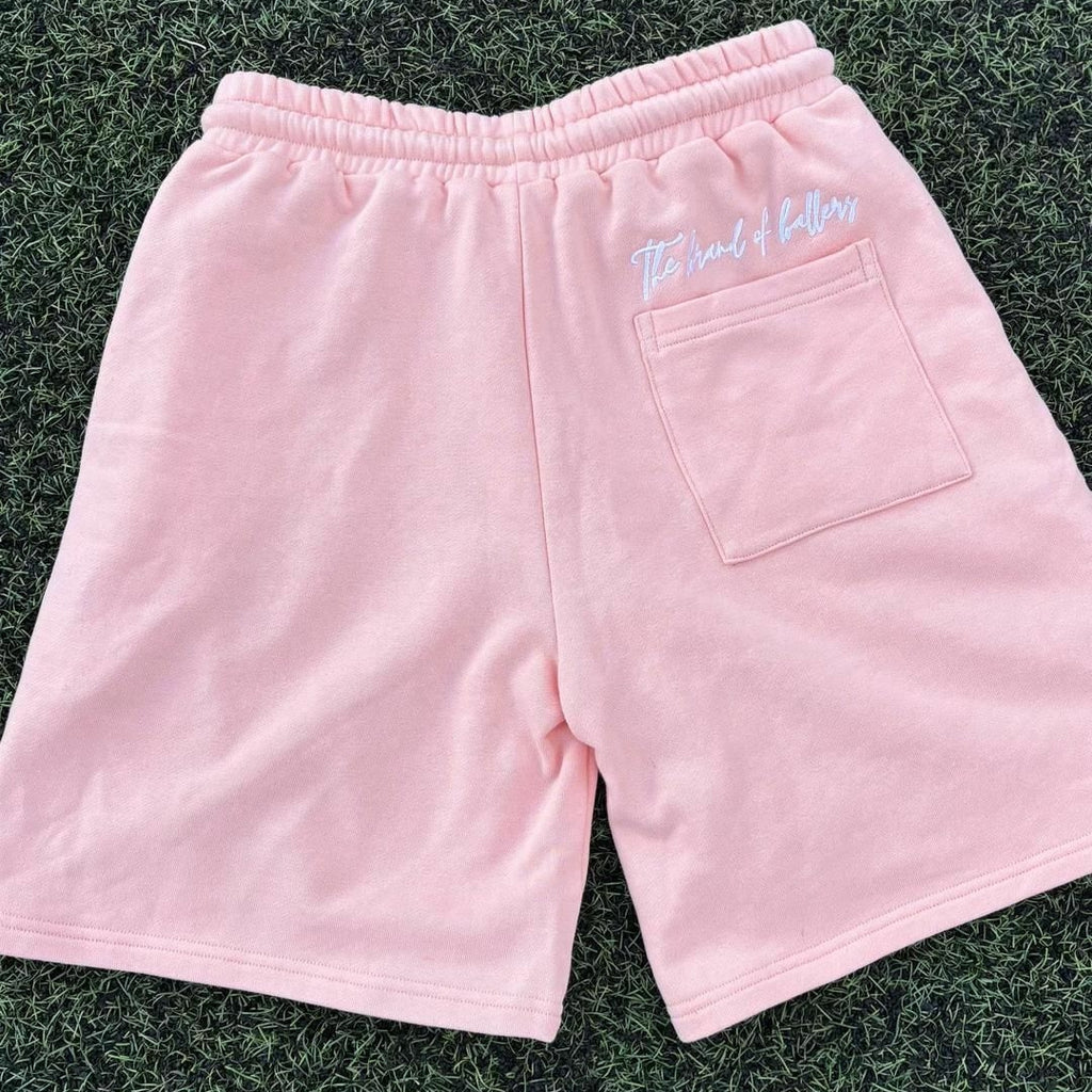 Men's Embroidered Drawstring Sports T-shirt And Shorts Set