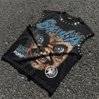 Sopula Don't You Wanna Play Evil Face Graphic Tank Top