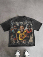 Vintage‘god's Child, All For His Glory’graphic Cotton T-shirt