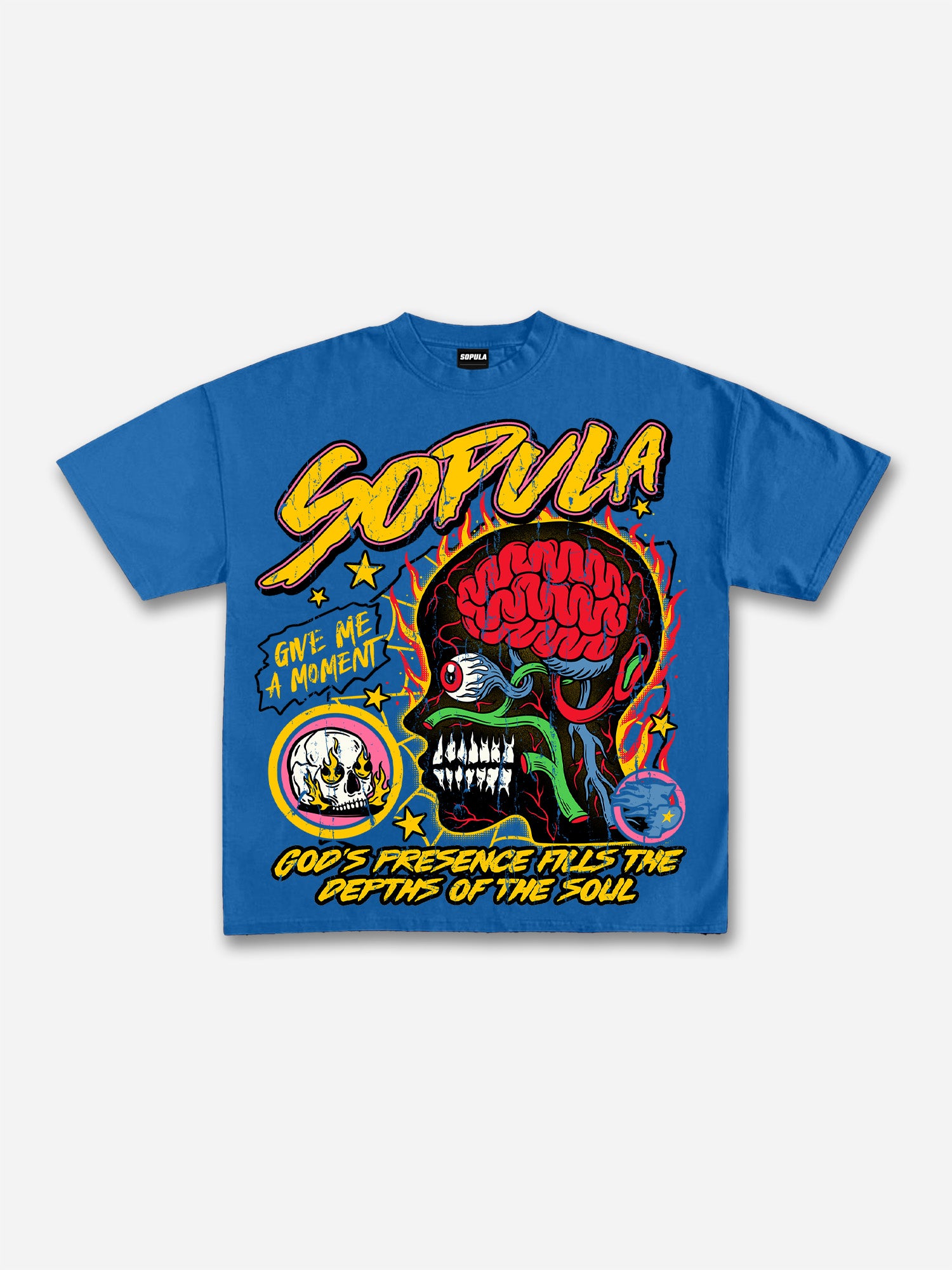 Men's Burning Soul Graphic Casual T-shirt