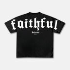 Faithful Hebrews 11：1 Print T-shirt
