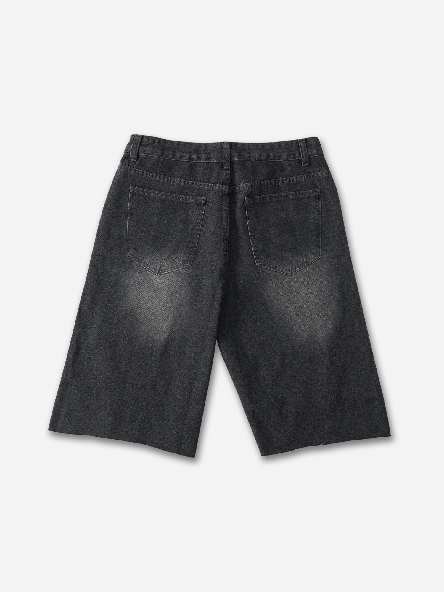 Vintage Washed High Street Distressed Denim Shorts