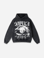 Sopula Star Eyes Graphic Acid Wash Hoodie