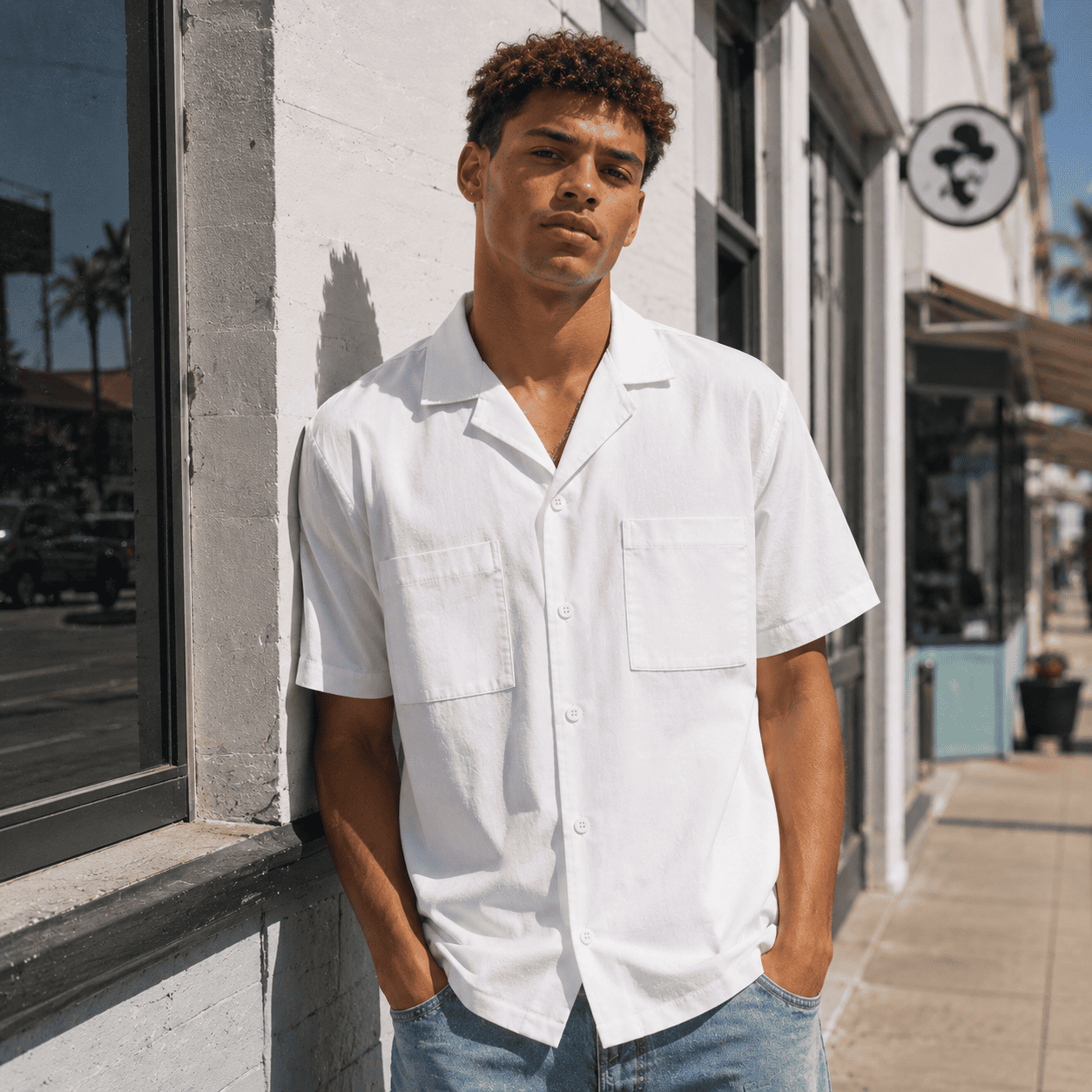 Men's Cotton And Linen Shirt