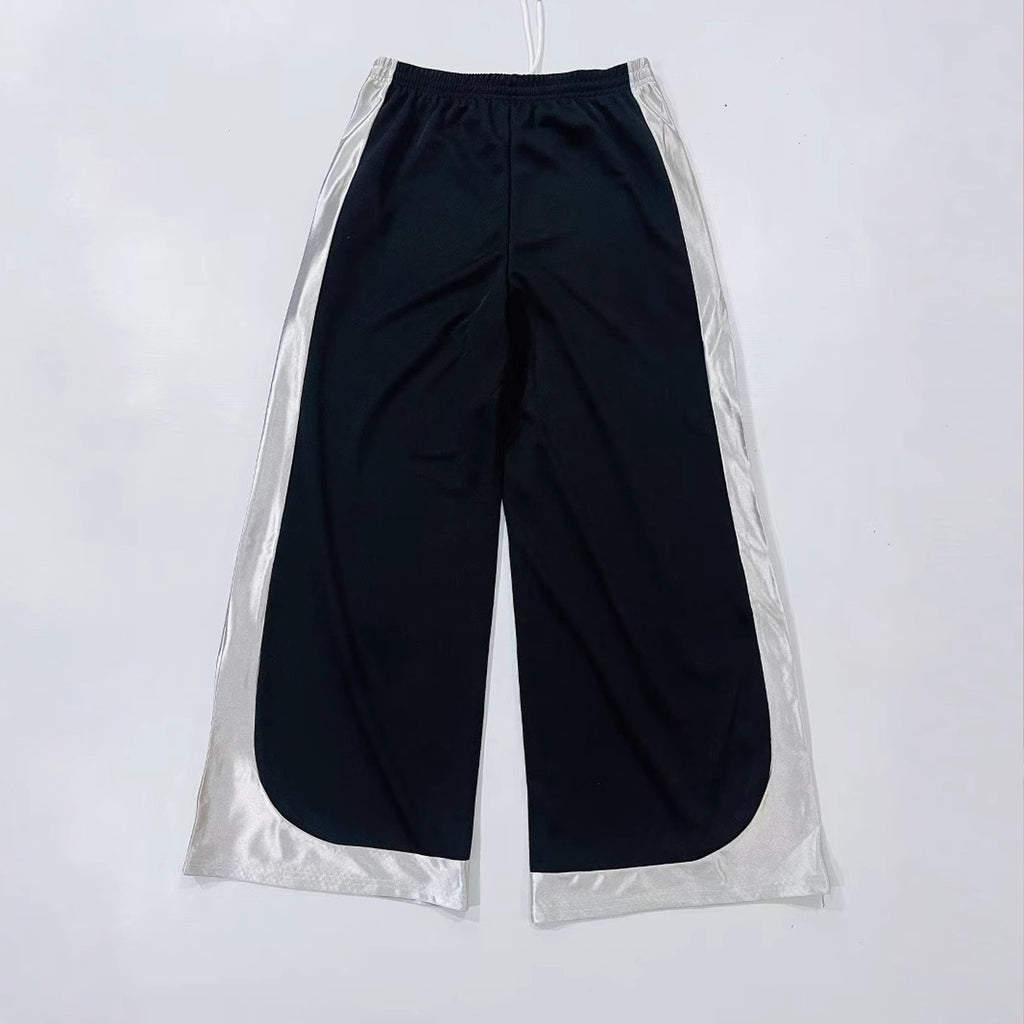 Drawstring Color-block Quick-drying  Basketball Lounge Pants