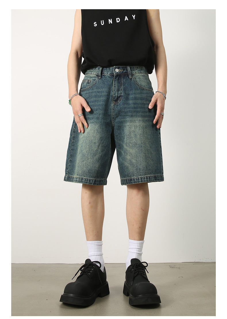 Vintage Distressed Denim Shorts