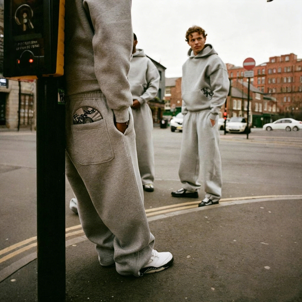 Men's Fashion Cd Embroidered Drawstring Sweatpants