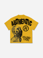 Vintage I Am Allergic To People Graphic Print Cotton T-shirt