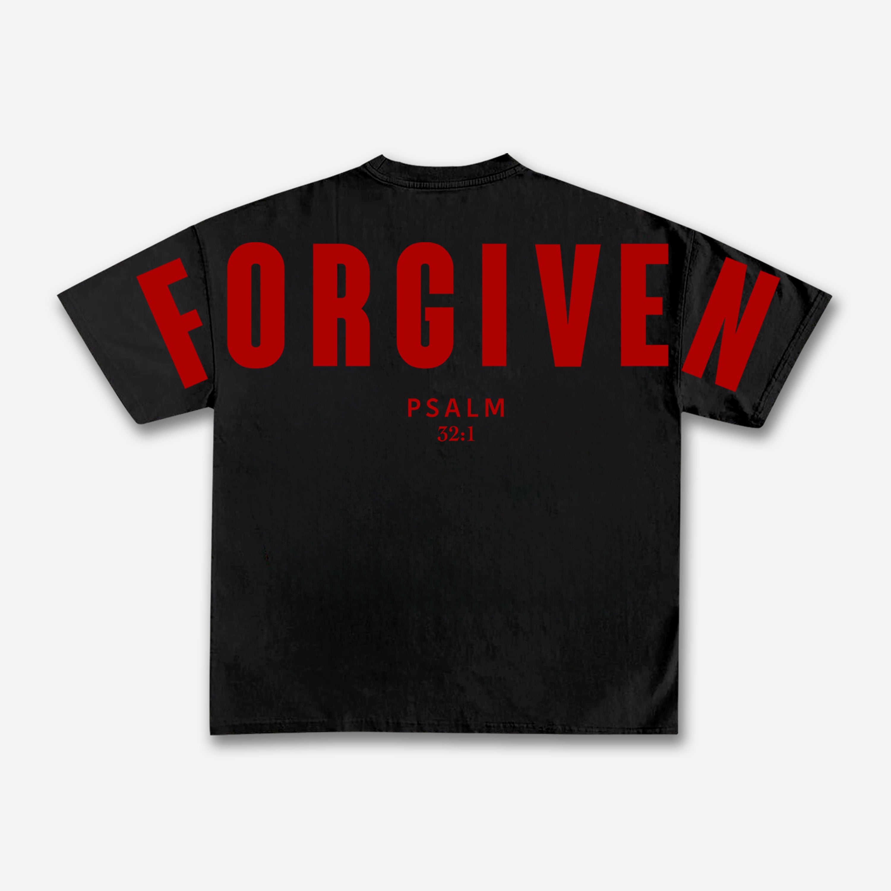Forgiven Psalm 32：1 Print T-shirt