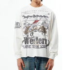Western Cropped Long Sleeve T-shirt