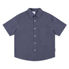 Men's Plaid Short-sleeved Loose Shirt