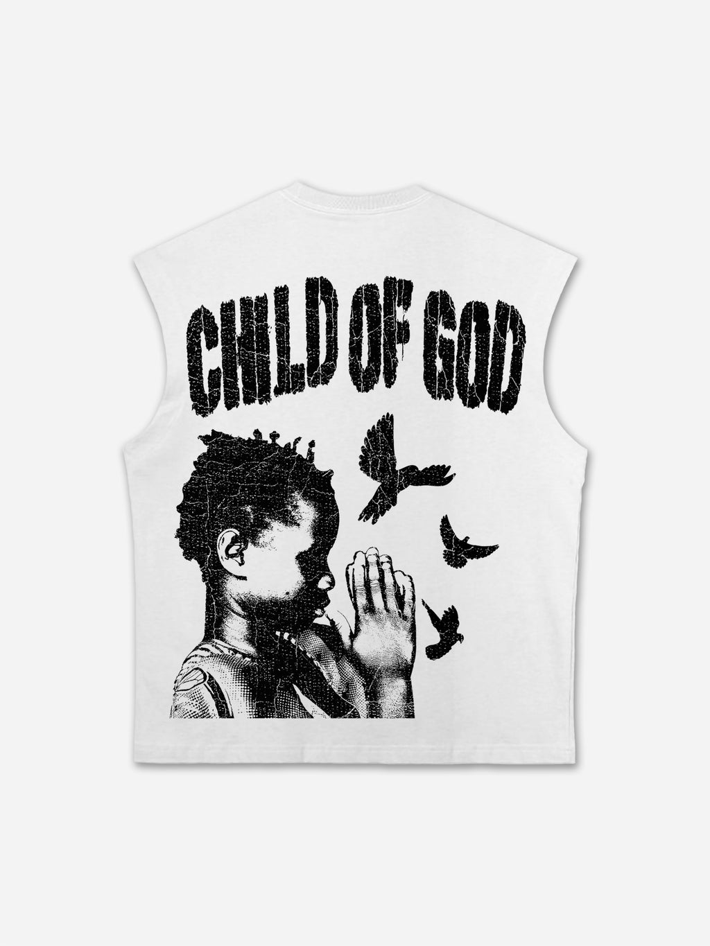 Child Of God Praying For Peace Print Tank Top