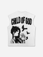 Child Of God Praying For Peace Print Tank Top