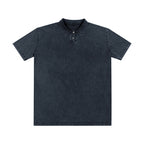 Retro Pure Cotton Casual Collared Short-sleeved Polo Shirt