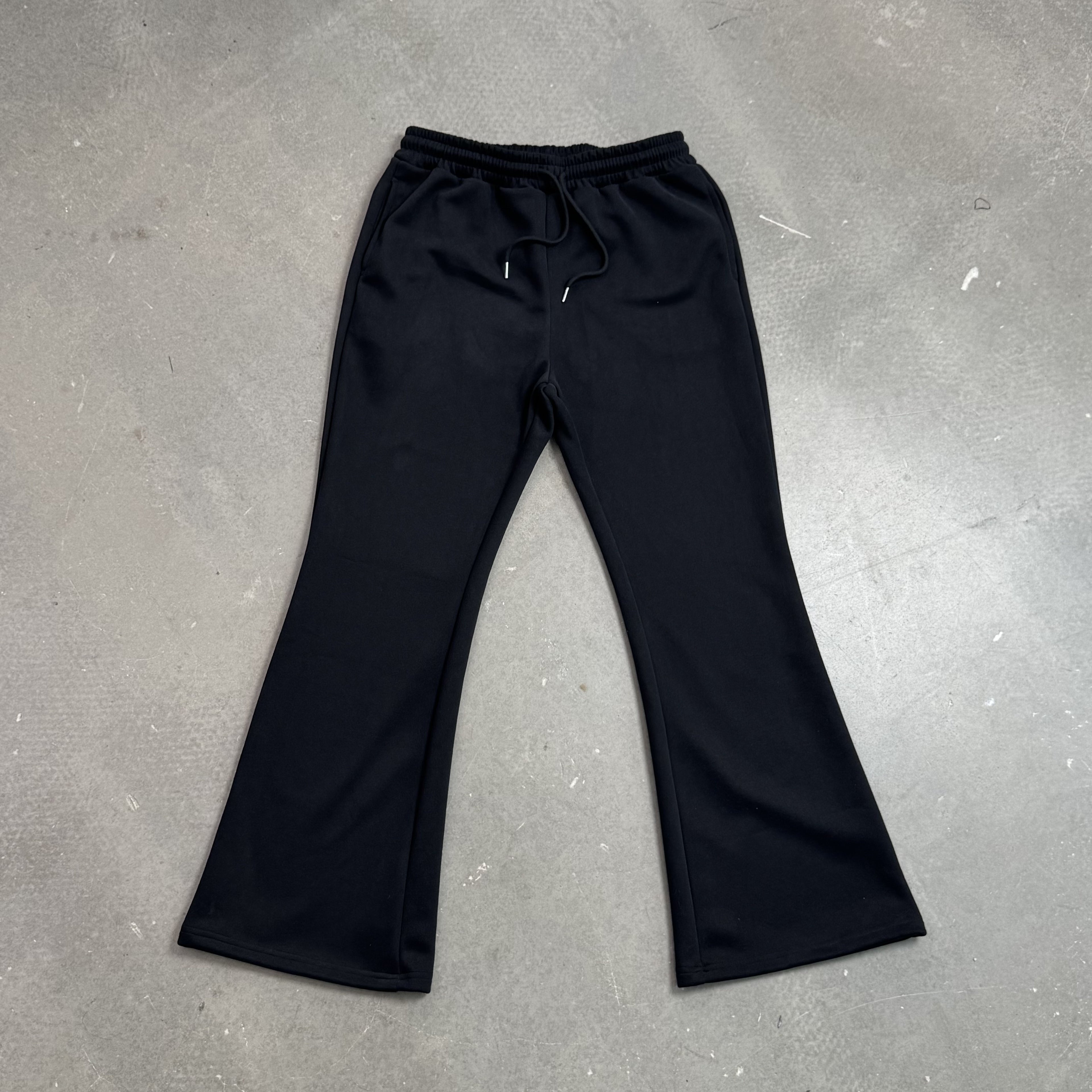 Men's Essentials Everyday Black Flared Sweatpants