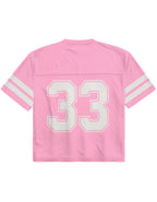 Dunk Pink And White Valentine's Day Limited Edition No. 33 Oversized Mesh Jersey