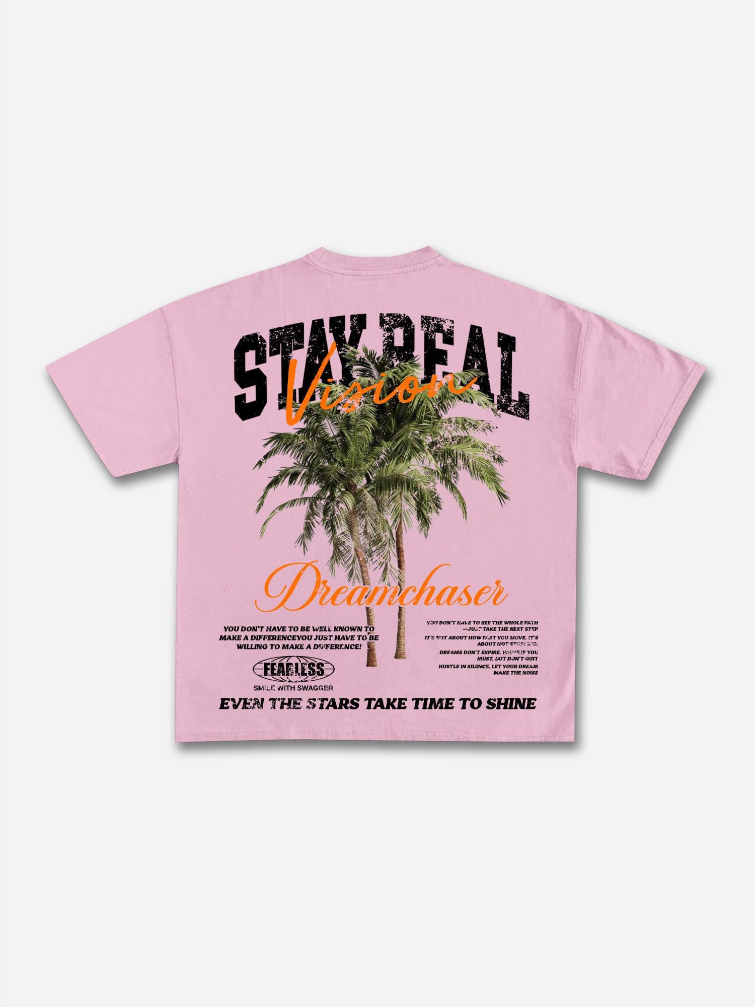 Stay Real Coconut Vacation Vintage Graphic Cotton T-shirt