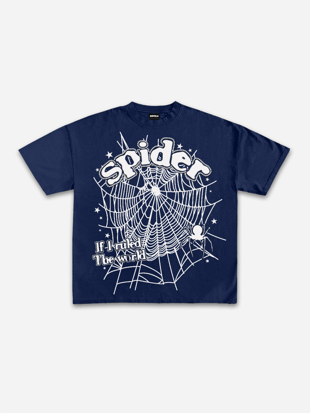 Spider Web If I Ruled The World Vintage Graphic Cotton T-shirt