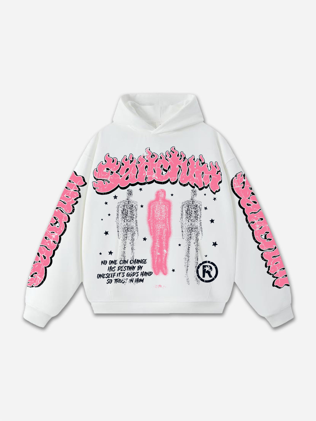 Sanctum God-centered Vintage Graphic Oversized Hoodie