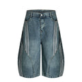 Stripe Barrel Longline Y2k Wide Leg Baggy Jorts