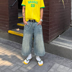 Men's Retro Fashion Ripped Denim Shorts
