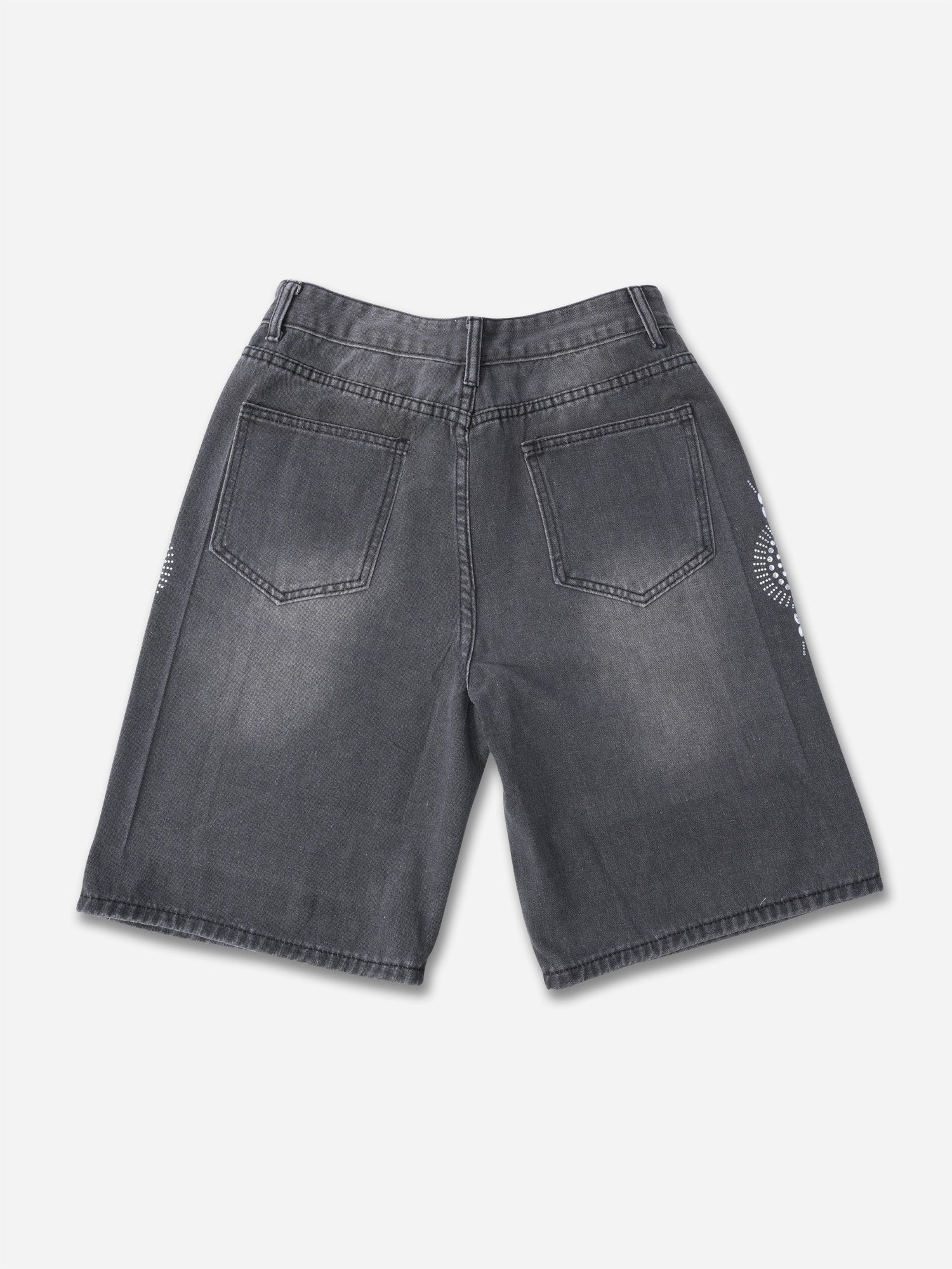 Men's Street Heavy Diamond Denim Shorts