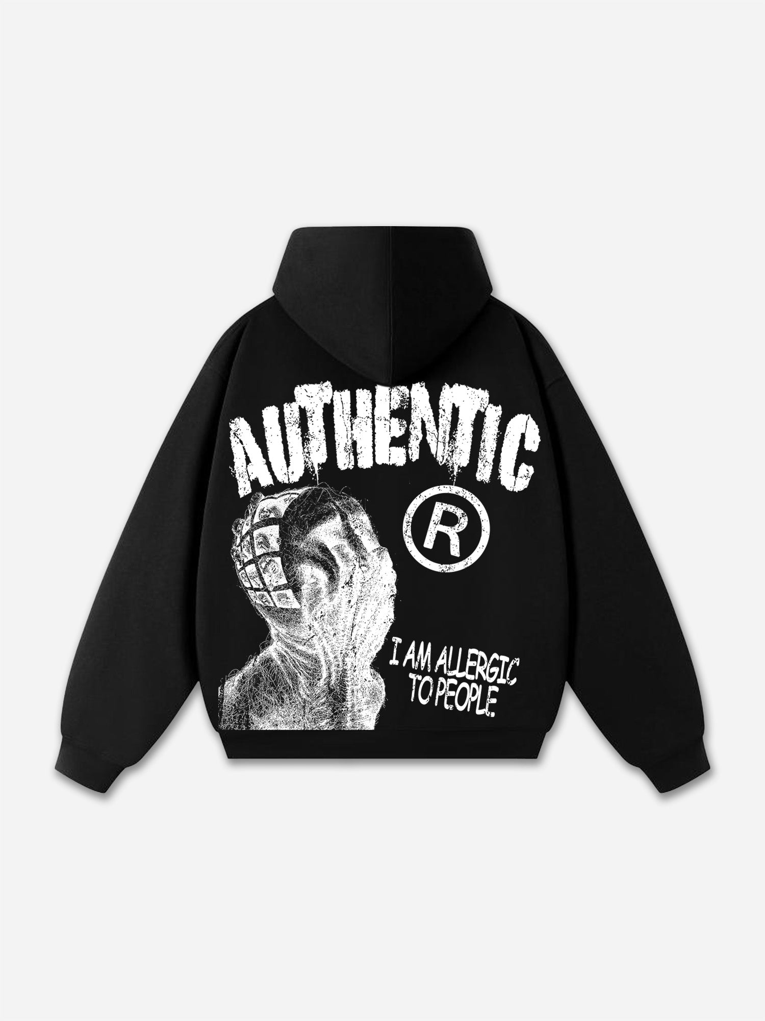 I Am Allergic To People Graphic Hoodie