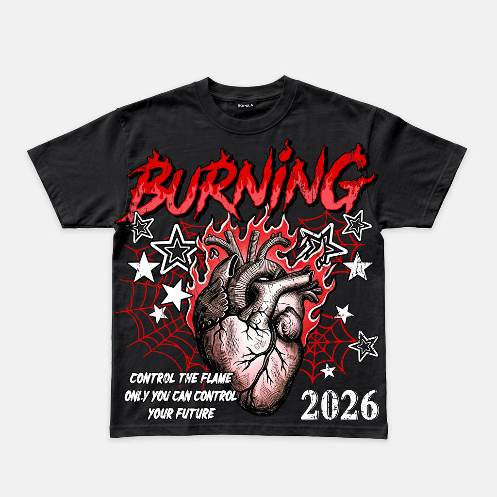 Dissection Of The Dark Burning Heart Graphic T-shirt