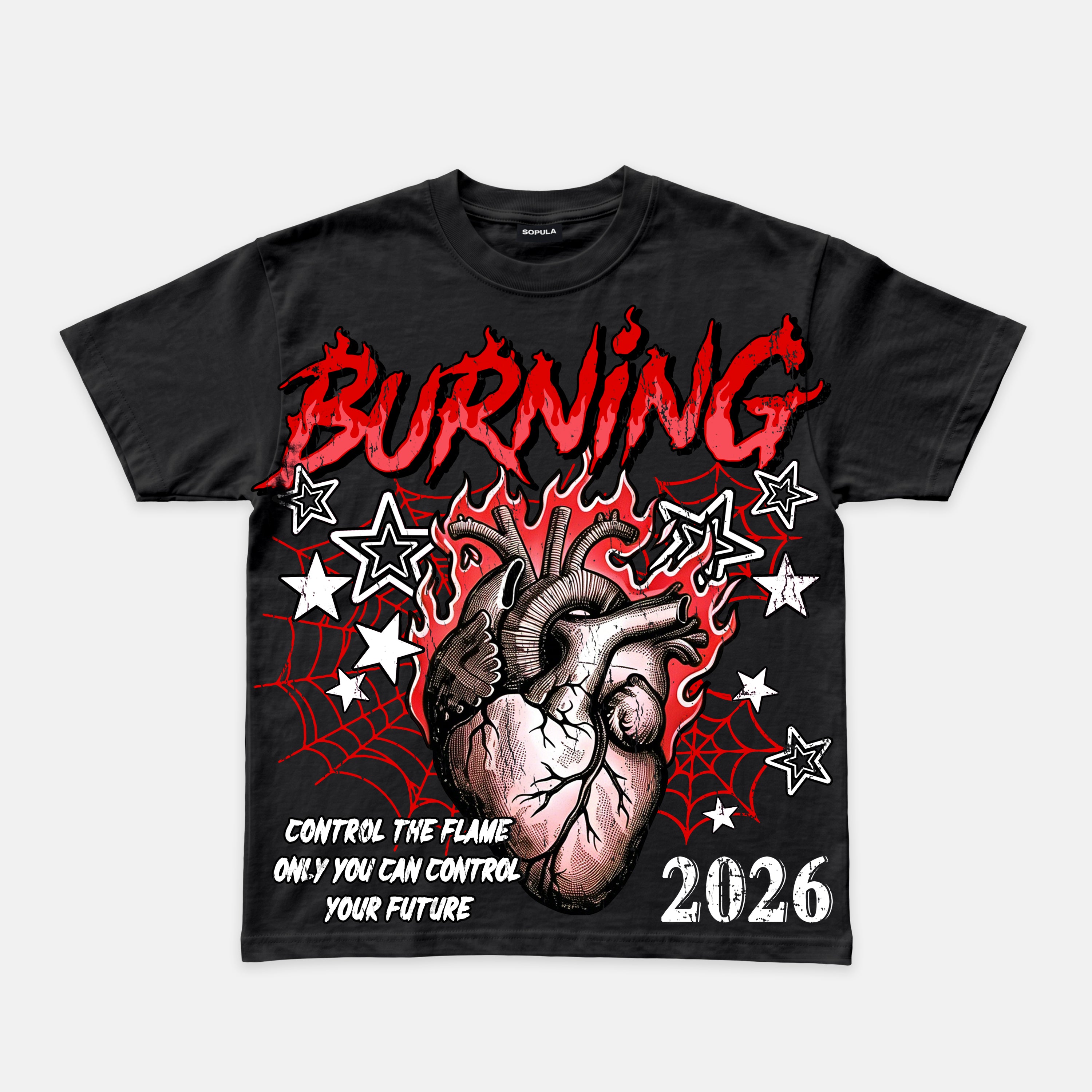Dissection Of The Dark Burning Heart Graphic T-shirt