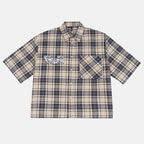 Street Leisure Follow Your Path Graphic Plaid Jacket Shirt