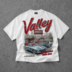 Vibes Turbo Lives T-shirt & Distressed Cross Appliqué Denim Shorts