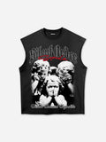 Blind Mute Bound Vintage Angel Graphic Tank Top