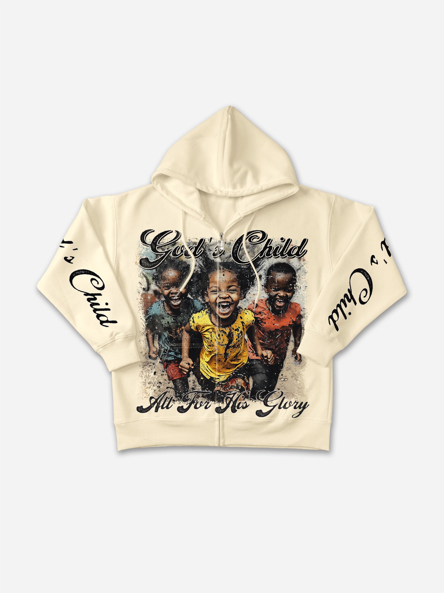 God's Child All For His Glory Zip-up Hoodie