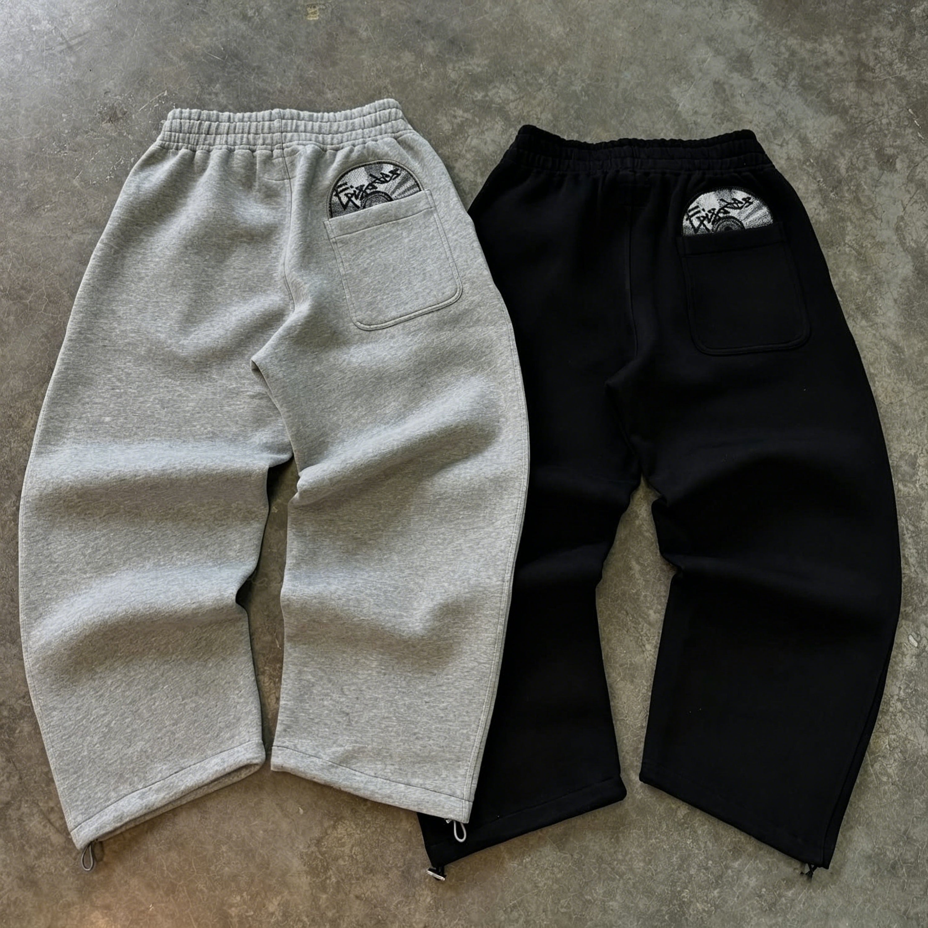 Men's Fashion Cd Embroidered Drawstring Sweatpants