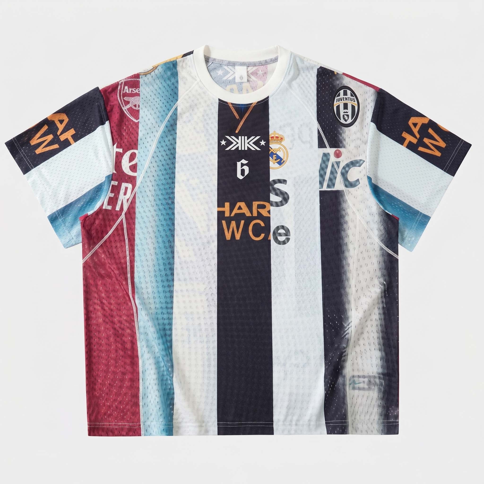 Classic Team Patchwork Print Mesh Jersey