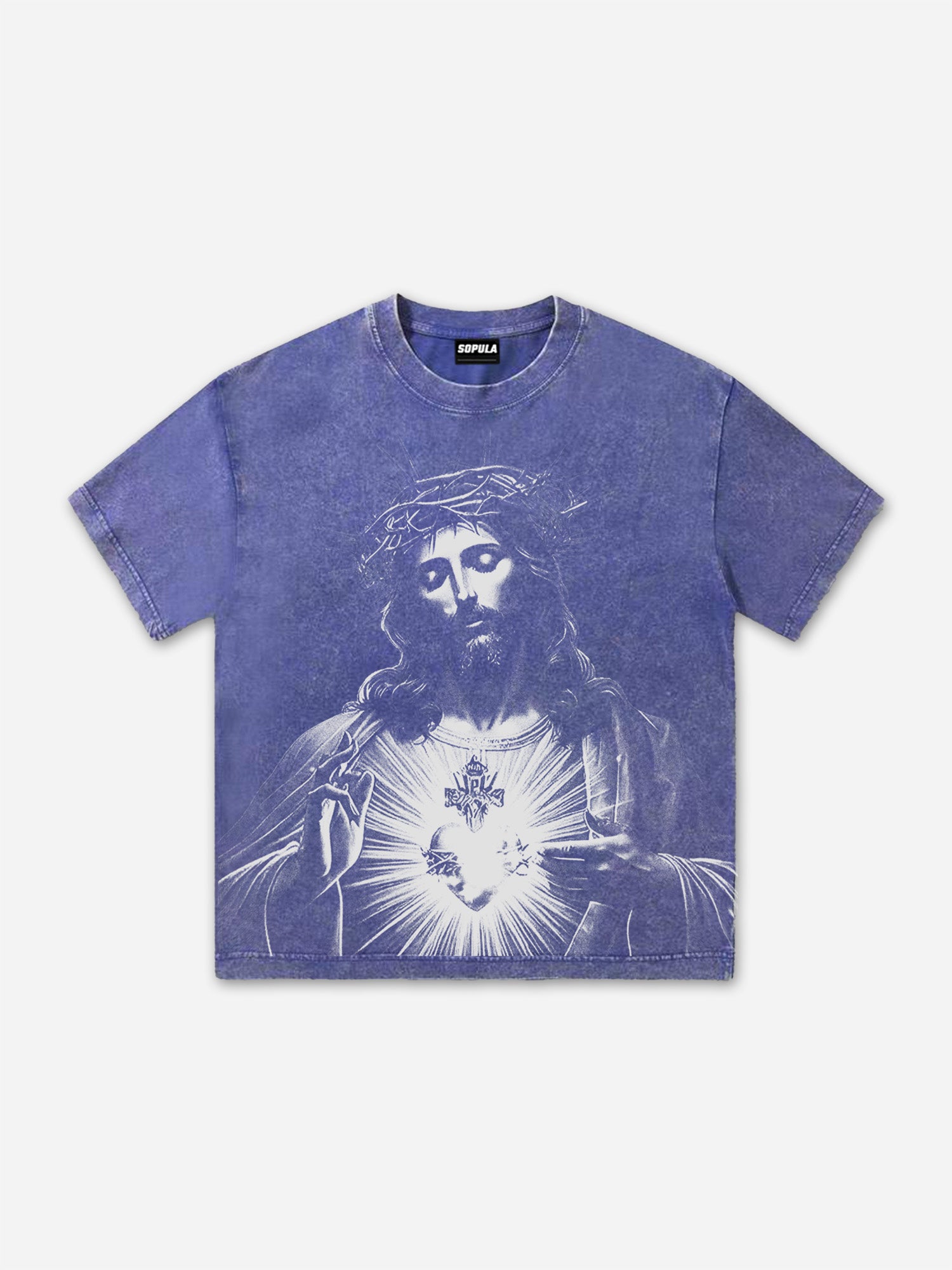 Men's Vintage Jesus Acid Washed T-shirt