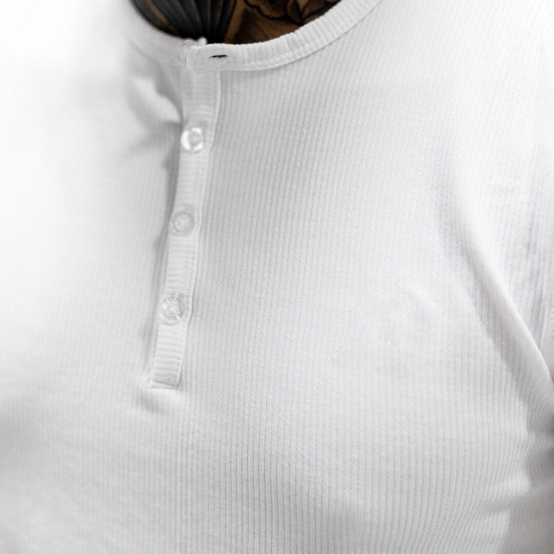 Men's Sports Fitness Stretch Long-sleeve Polo T-shirt