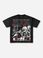 War Is A Hell Retro Old Graphic Cotton T-shirt
