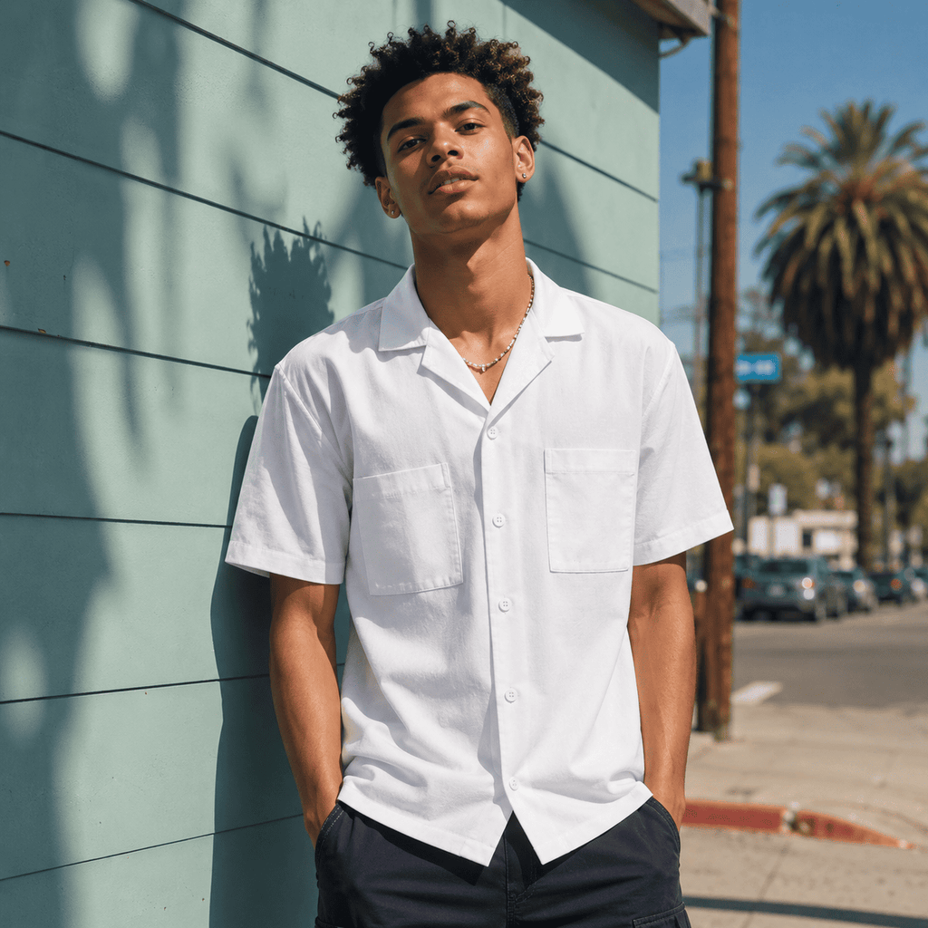 Men's Cotton And Linen Shirt