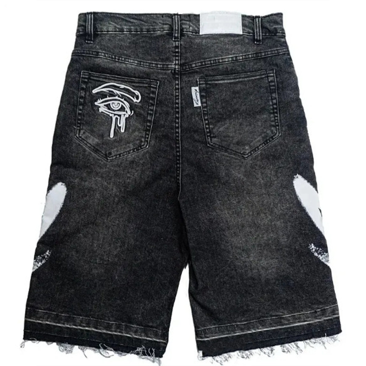 Graffiti Blitz Mid-length Straight Leg Printed Jorts