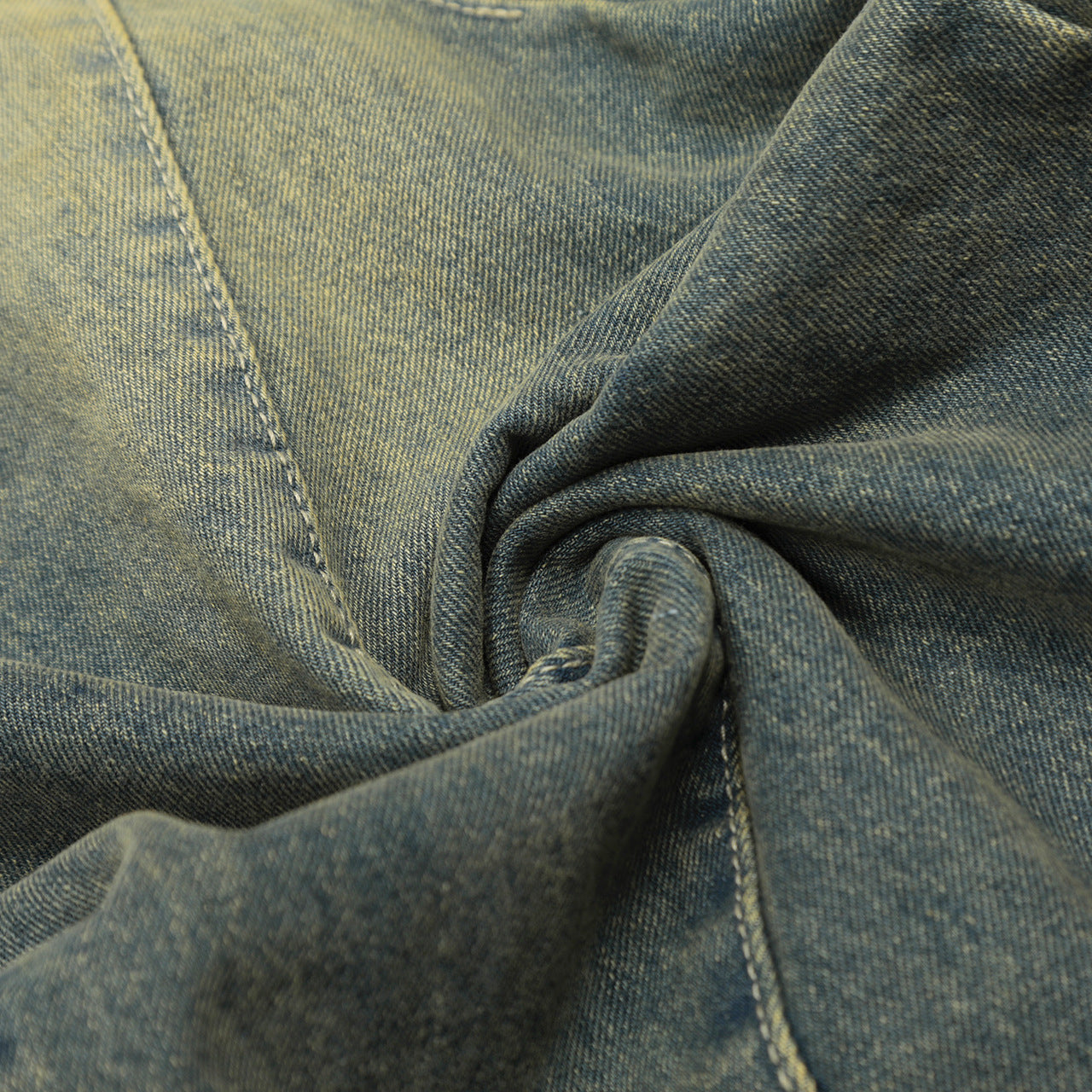 Casual Patchwork Loose-fitting Leg Baggy Jeans
