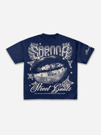 Street Goals Lip Braces Make Vintage Printed Graphic Cotton T-shirt