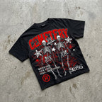 Cemetery Skeletons Street Vintage Graphic T-shirt