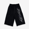 Jesus Is King Handwritten Font Design Terry Wool Capri Sweatpants